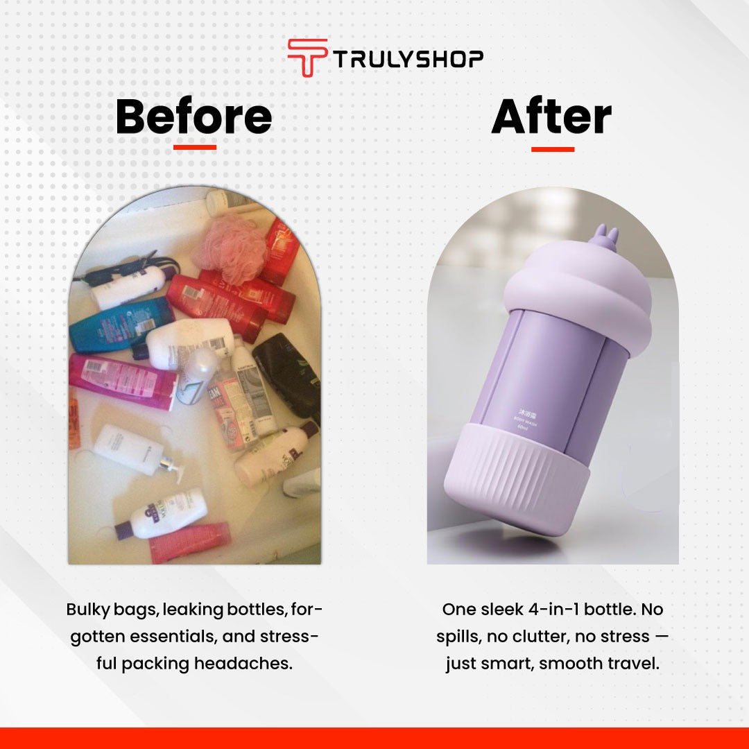 4 in 1 travel bottle |60% Discount 🔥