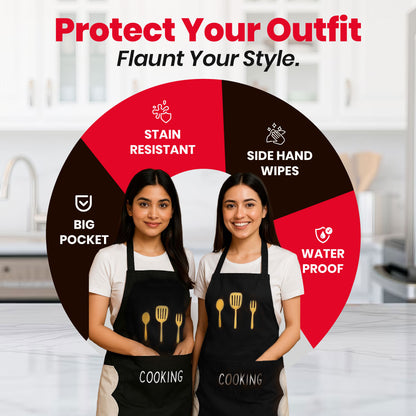 Multipurpose Waterproof Apron - Indian Kitchen | Cooking | Gardening | Painting Buy 1 Get 2 Free