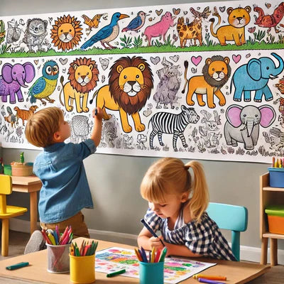 Kidraw Art Roll - Color Your Own World Only @1 movie Ticket Price