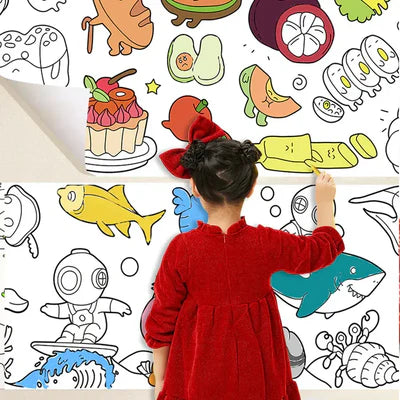 Kidraw Art Roll - Color Your Own World Only @1 movie Ticket Price