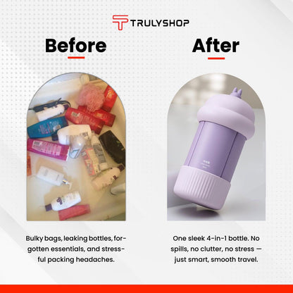4 in 1 travel bottle |60% Discount 🔥