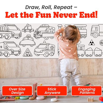 Kidraw Art Roll - Color Your Own World Only @1 movie Ticket Price