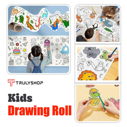Kidraw Art Roll - Color Your Own World Only @1 movie Ticket Price